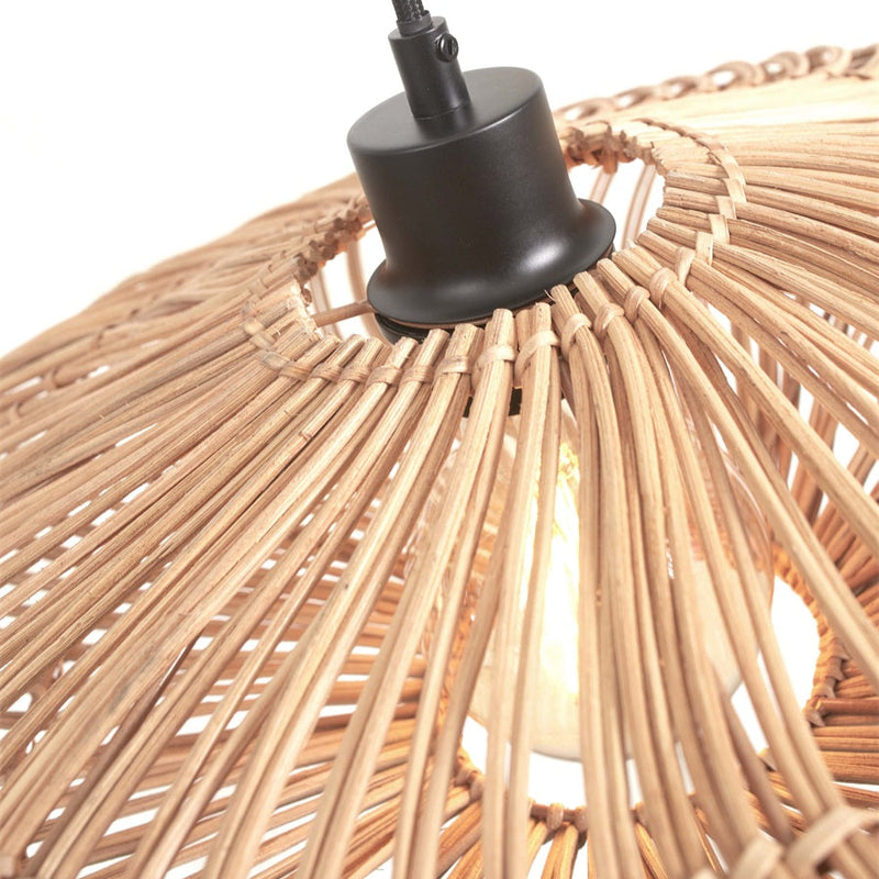 Dimensions Lampadaire Zanzibar Bambou et Rotin Tressé Naturel 150 cm