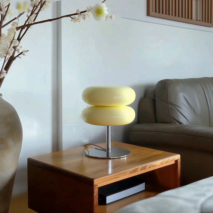 Tischlampe aus Glas im italienischen Design