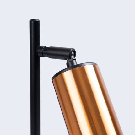 Détail de la rotule orientable de la Lampe à Poser Acier Luxe