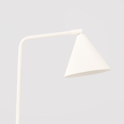 Lampe à Poser Bergen Cône en Acier Beige, packshot de trois quarts
