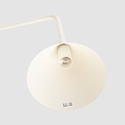 Lampe à Poser Bergen Cône en Acier Beige, détail de la finition