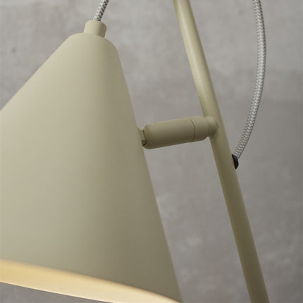 Câble textile blanc et gris avec interrupteur intégré de la lampe Lisbon