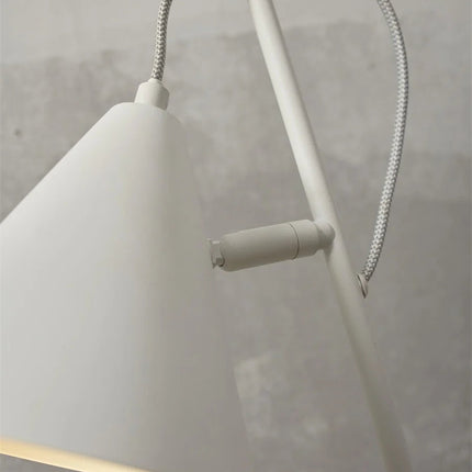 Detail of the adjustable ball joint of the Lisbon tinplate table lamp