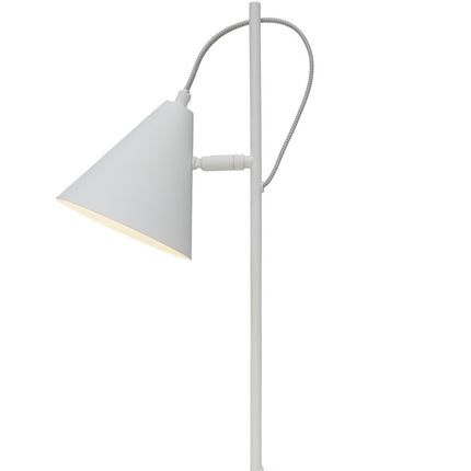 Dimension diagram of the Lisbon table lamp in white iron