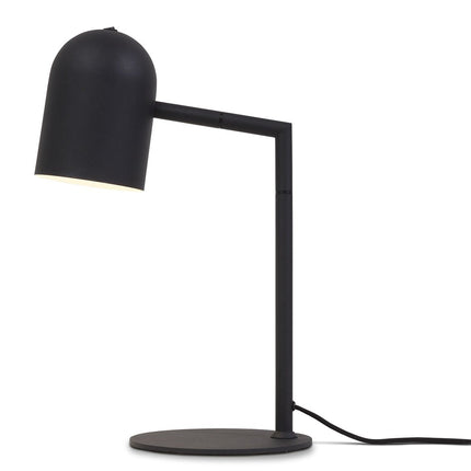 Lampe à poser Marseille noire en fer, vue d'ensemble dans un intérieur