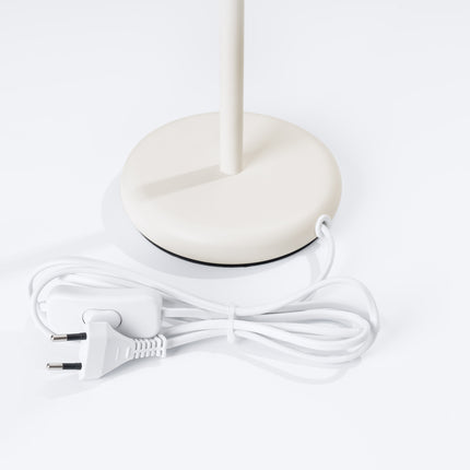 Base ronde et cordon avec interrupteur de la lampe à poser Oslo beige