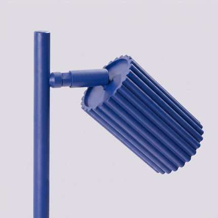 Lampe à poser Oslo bleu outremer, vue de détail