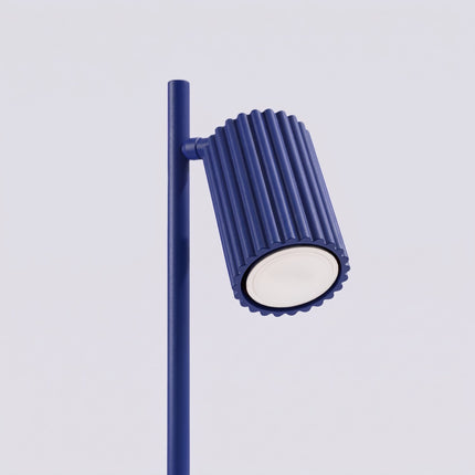 Lampe à poser Oslo bleu outremer, packshot de trois quarts