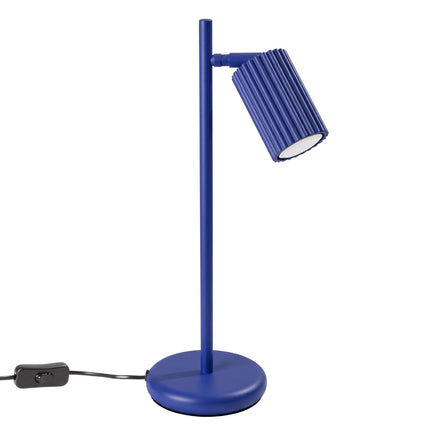 Lampe à poser Oslo bleu outremer, packshot sur fond blanc