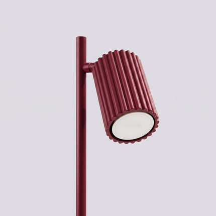 Lampe à poser Oslo bordeaux, packshot de trois quarts