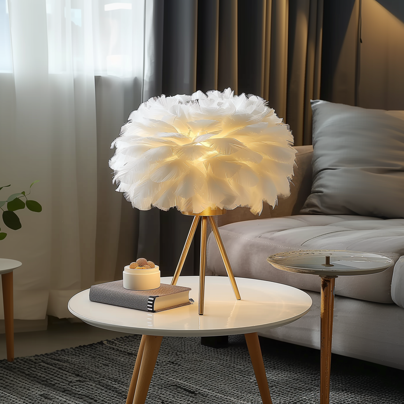Dimensions Nordische Feder-Tischlampe
