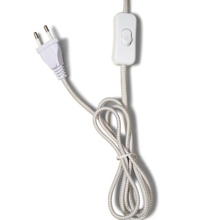 Câble textile avec interrupteur intégré et fiche EU de la lampe Verona