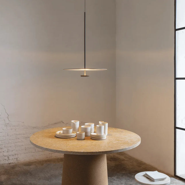 Nordic Iron LED Flache Pendelleuchte