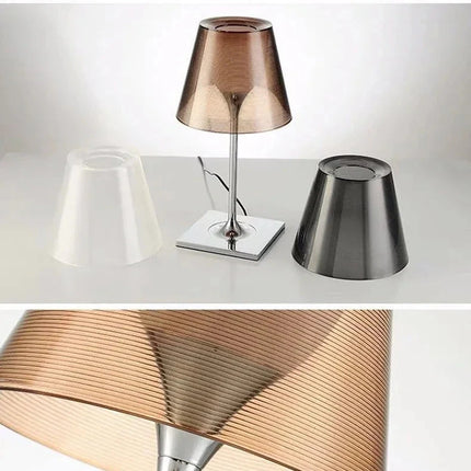 Lampe acrylique design italien créant une ambiance contemporaine