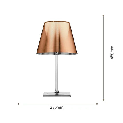 Lampe acrylique design italien coloris ambré