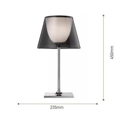 Lampe acrylique design italien coloris gris