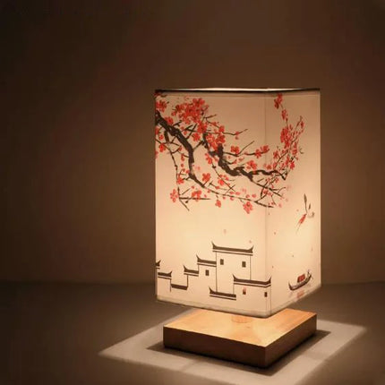 Lampe style chinois offrant une lumière chaude et enveloppante pour une ambiance sereine.