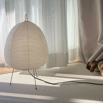 Lampe de chevet japonaise en papier de riz pour chambre et salon