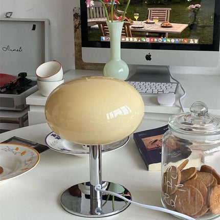 Lampe de chevet sucette nordique blanche au design ludique