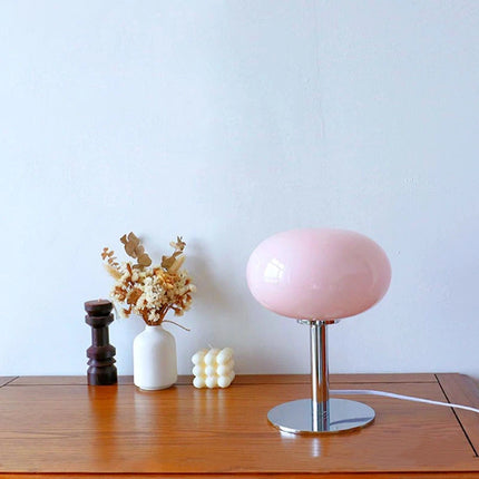 Lampe de chevet sucette nordique jaune au design ludique