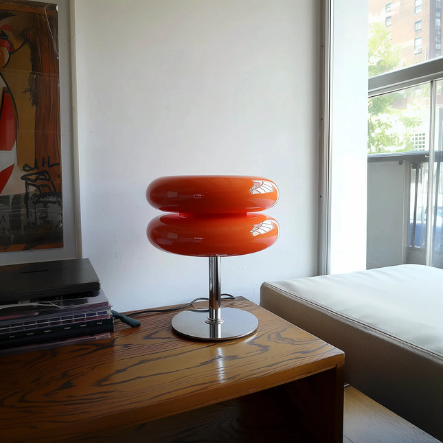 Tischlampe aus Glas im italienischen Design