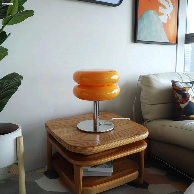 Tischlampe aus Glas im italienischen Design