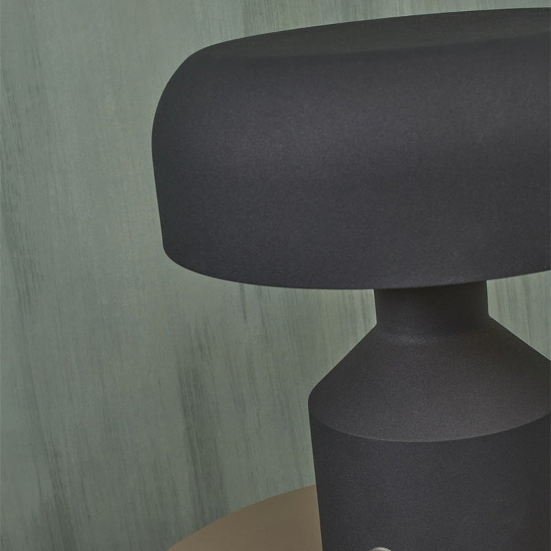 Dimensions Lampe à Poser Porto Champignon Fer Noir