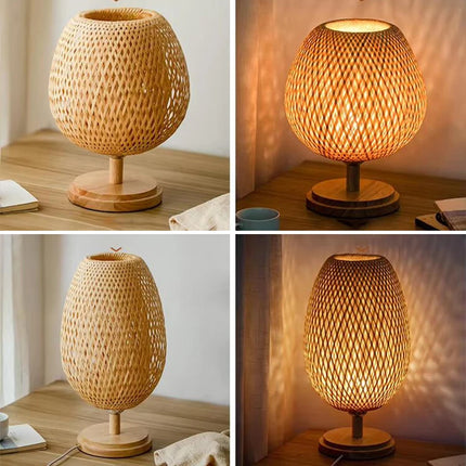 Lampe en rotin véritable pour une ambiance apaisante