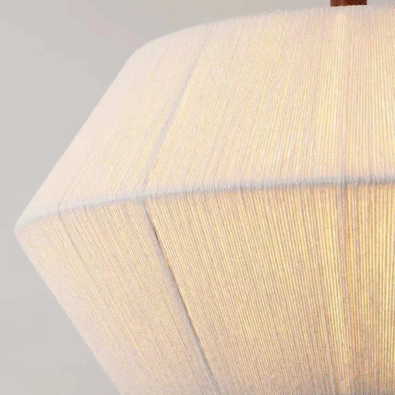 Lampe suspendue en tissu Wabi-Sabi inspirée du style japonais, idéale pour un intérieur moderne et épuré.