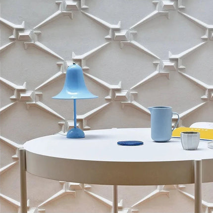 Lampe de table cloche danoise dans une teinte colorée