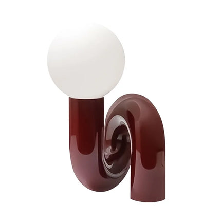 Abat-jour en verre dépoli de la lampe de table boule italienne
