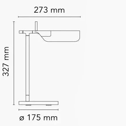 Dimensions Lampe de Table LED Italienne Minimaliste