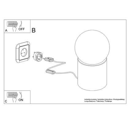 Lampe à poser Pure Bois Naturel en situation sur un bureau ou une console