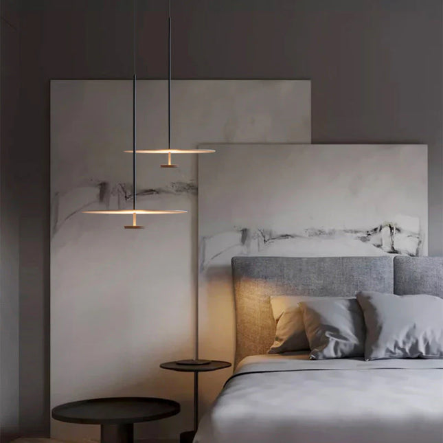 Nordic Iron LED Flache Pendelleuchte