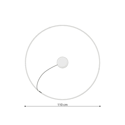 Schéma de l'Anneau Solis vu de dessus, diamètre 110 cm