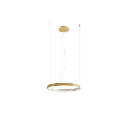 Lustre Anneau Solis 55 cm doré sur fond neutre, packshot