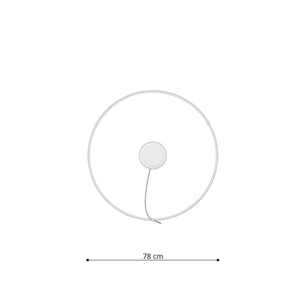 Schéma de l'Anneau Solis vu de dessus, diamètre 78 cm