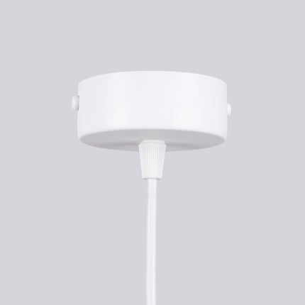 Lustre Halo 6 globes blanc, détail de la fixation