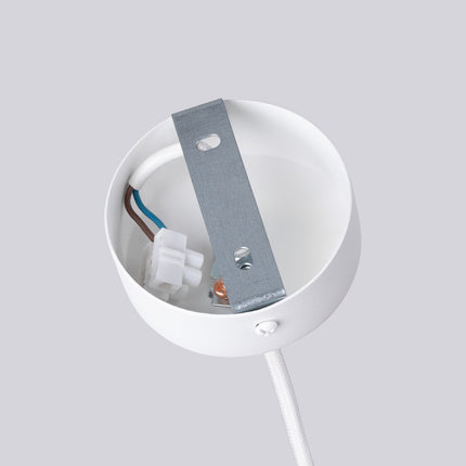 Lustre Halo 6 globes blanc, mécanisme de montage