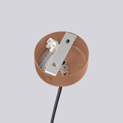 Lustre Halo 6 globes moka, mécanisme de montage