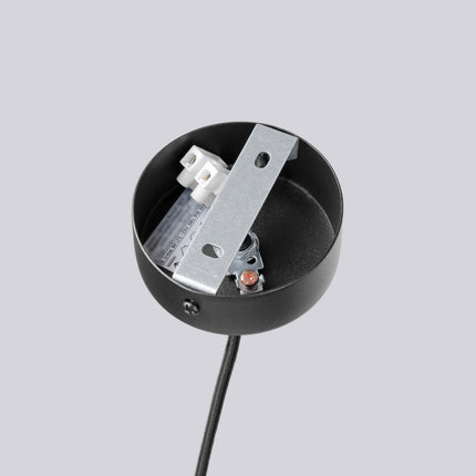 Lustre Halo 6 globes noir, mécanisme de montage
