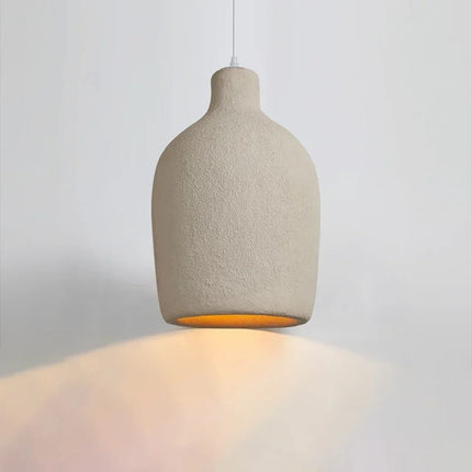 Lustre japonais minimaliste pour le salon, offrant une lumière douce et agréable grâce à son abat-jour en HDPS.