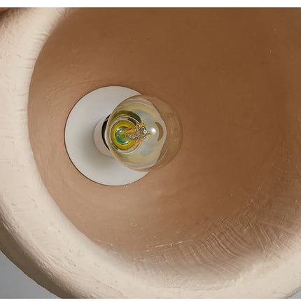 Lustre LED style japonais avec abat-jour beige, conçu pour ajouter une touche de sérénité à votre espace.
