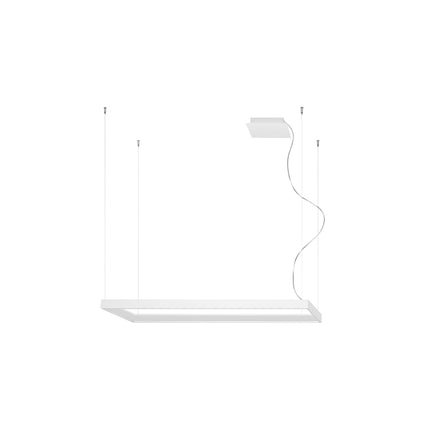 Lustre Rectangle Pure M blanc sur fond neutre, packshot