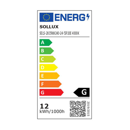 Étiquette énergétique européenne du Lustre Ring Éclat 120 cm