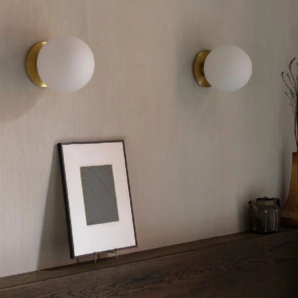 Nordic Round Glass Wall Light
