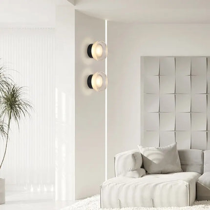 Spanische Glas-LED-Wandleuchte