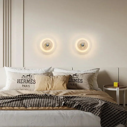 LED Wall Light with Wavy Glass
