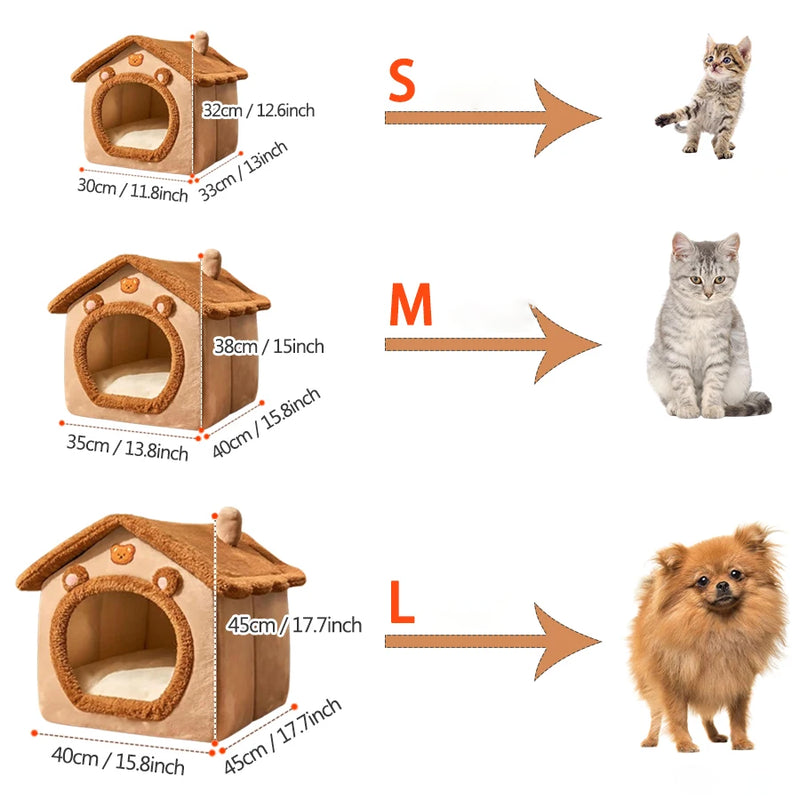 Dimensions Comfortable Washable Foldable Cat House