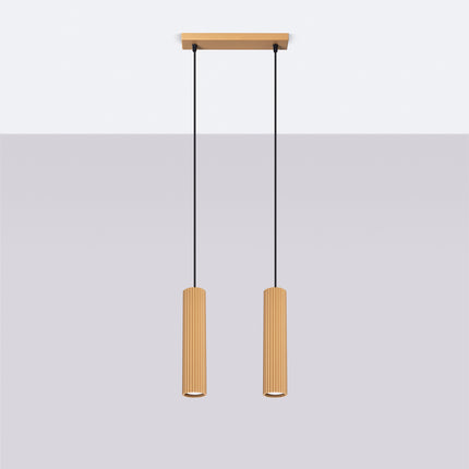 Suspension Oslo 2 or installée au plafond, mise en situation dans un intérieur